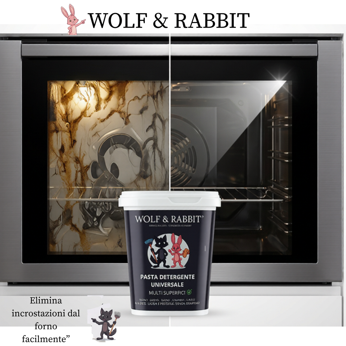 Wolf & Rabbit - Pasta Detergente Multiuso Professionale Naturale